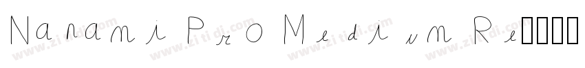 Nanami Pro Medium Re字体转换
